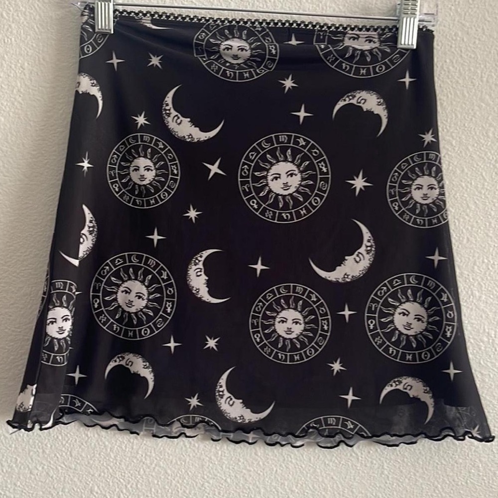 Dolls Kill x The Craft Celestial Print Mini Skirt Size Small - Picture 2 of 4